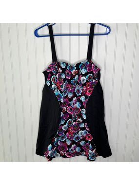 New Romans One Piece Swim Dress Size 14W